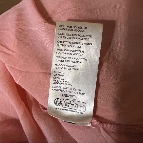 Free People | Joaquin Dress Peach Combo Floral Ruffle Godet Midi Dress Size S - Picture 14 of 15